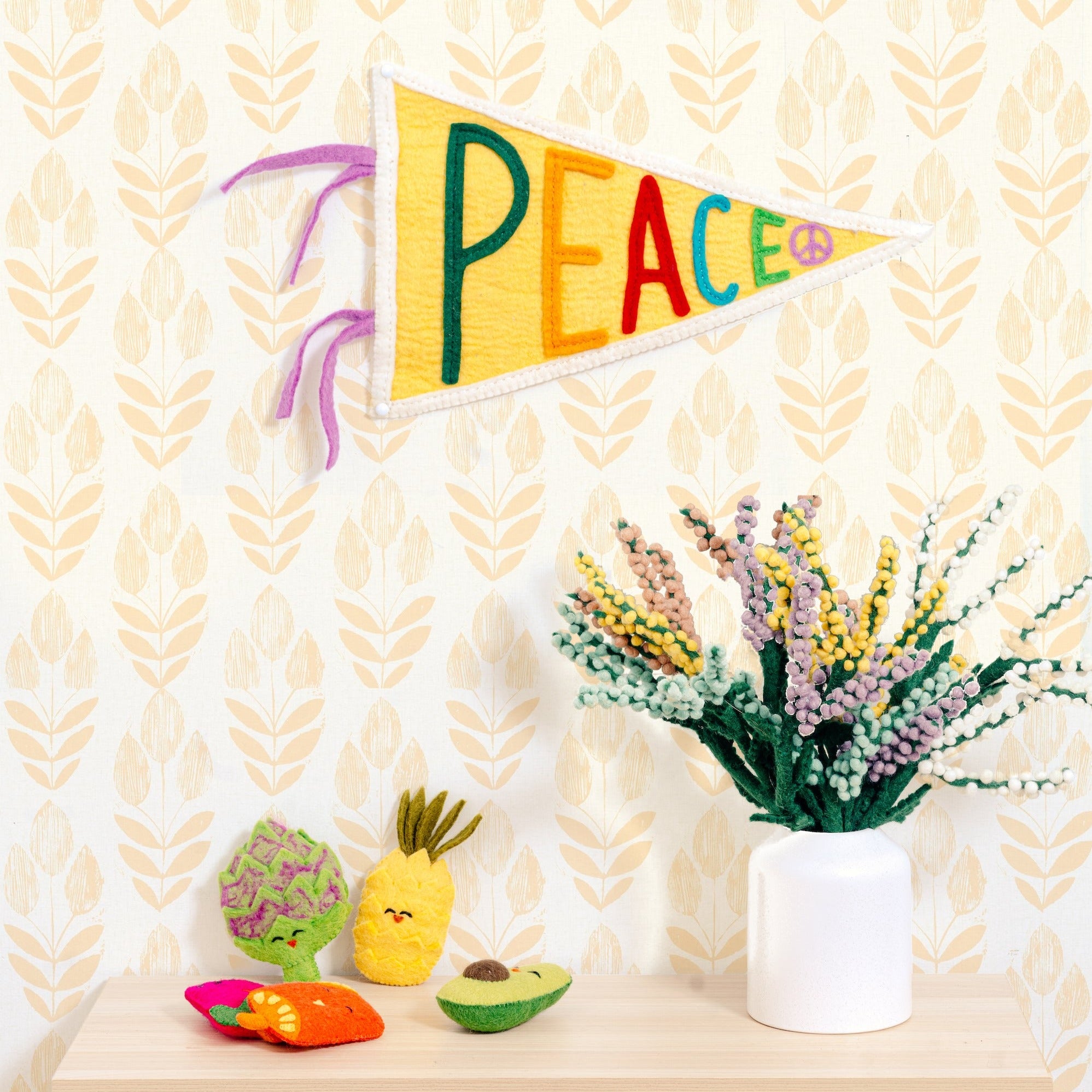 Felt Peace Pennant