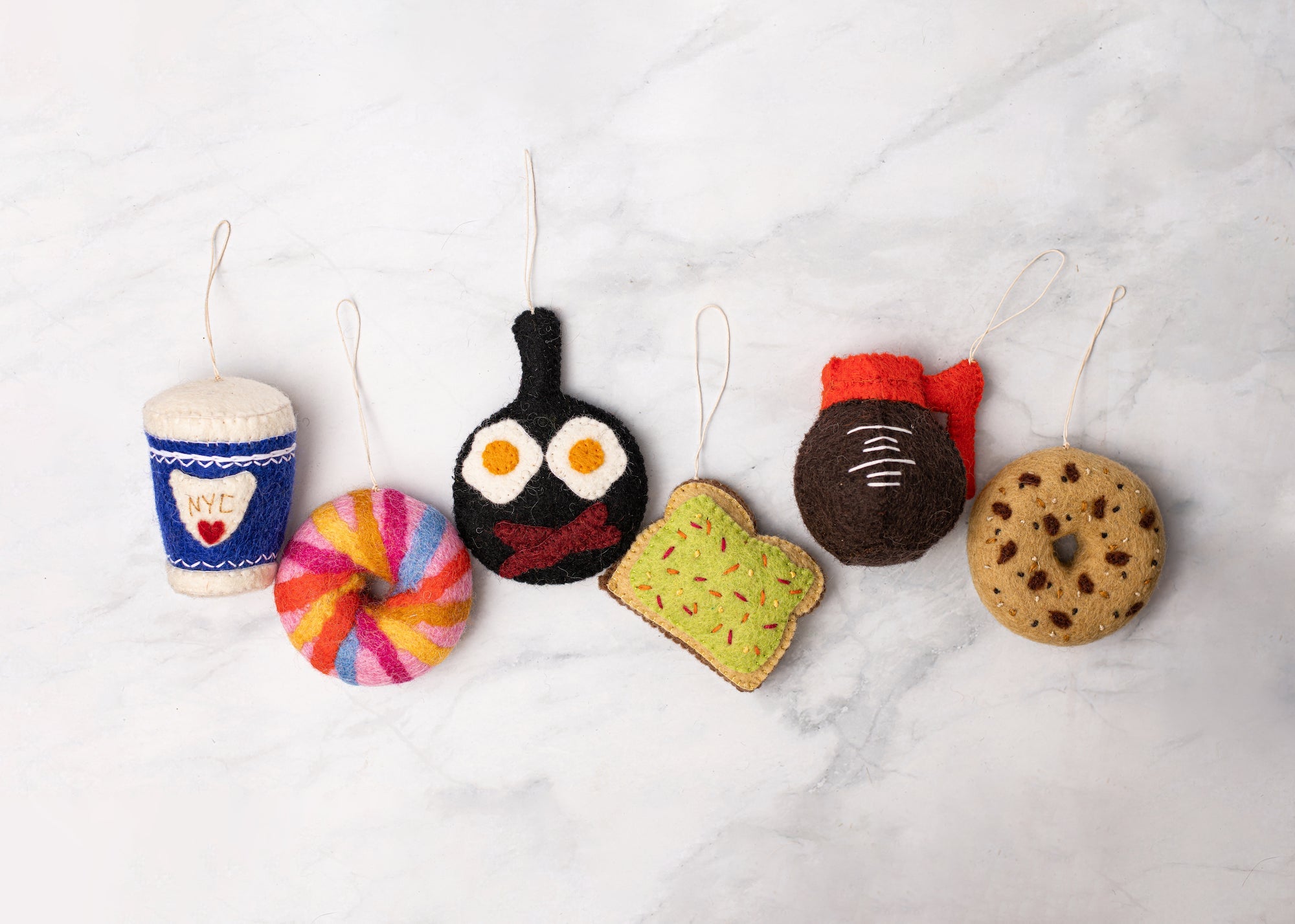 Felt Food Ornaments - Fair Trade _ GGP
