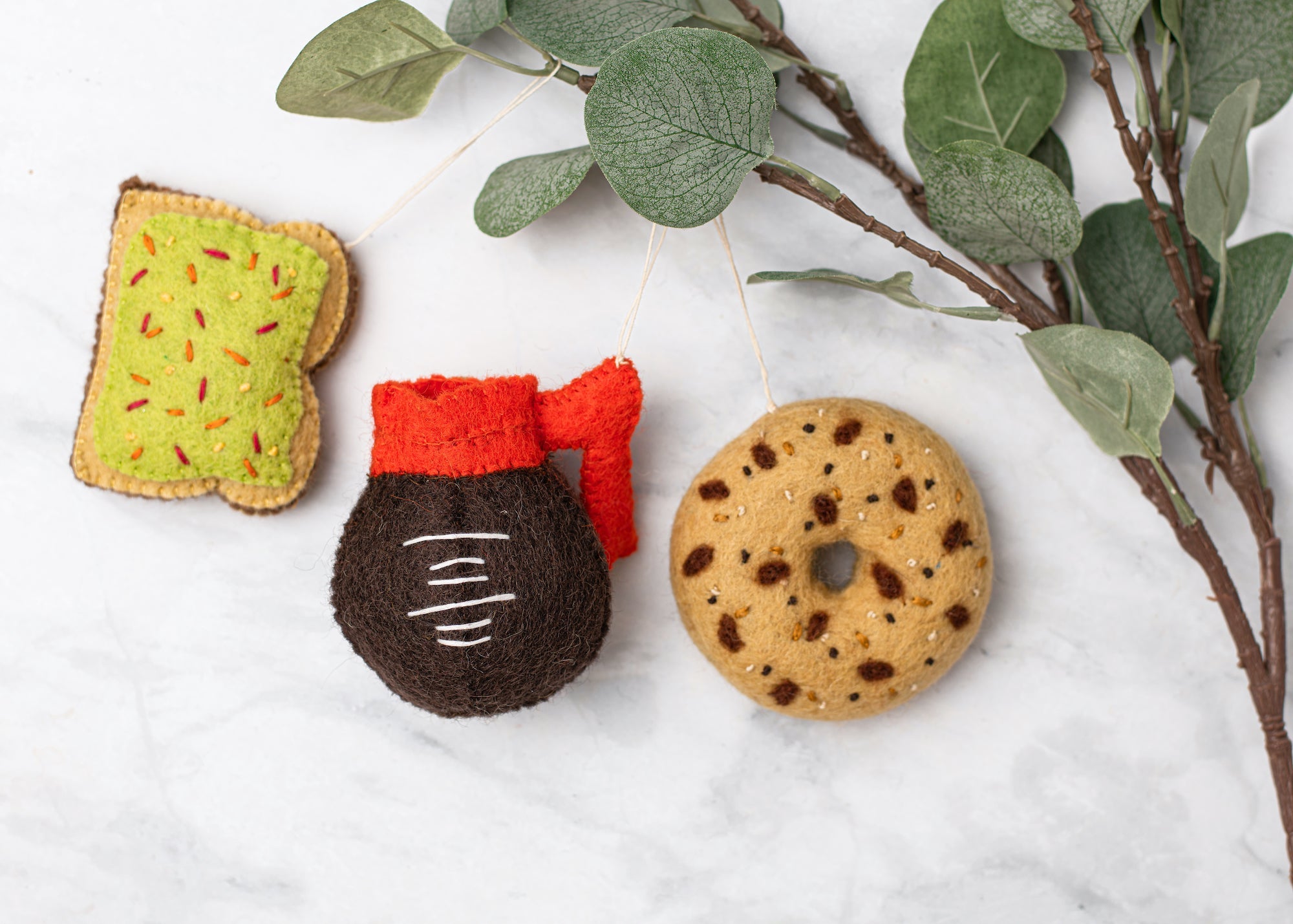 Felt NYC Theme Food Ornaments - Fair Trade _ Global Goods Partners