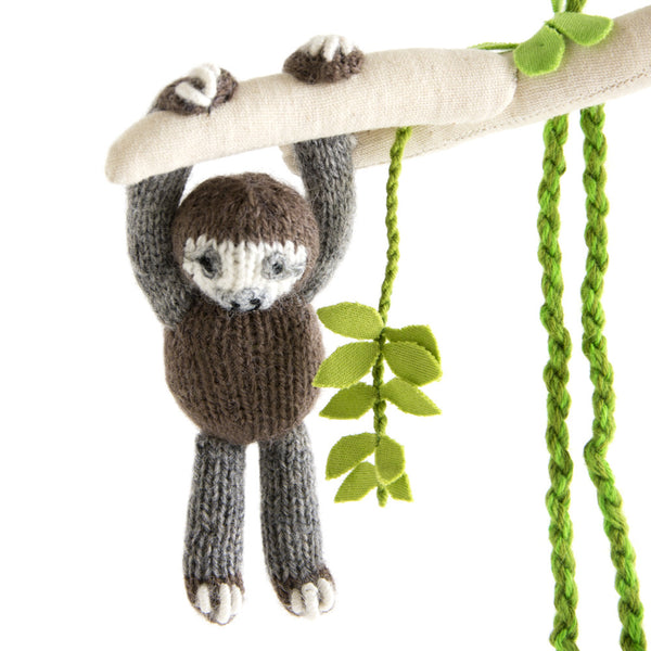 Sloth Pals Mobile: Handmade in Peru Alpaca Wool Global Goods Partners