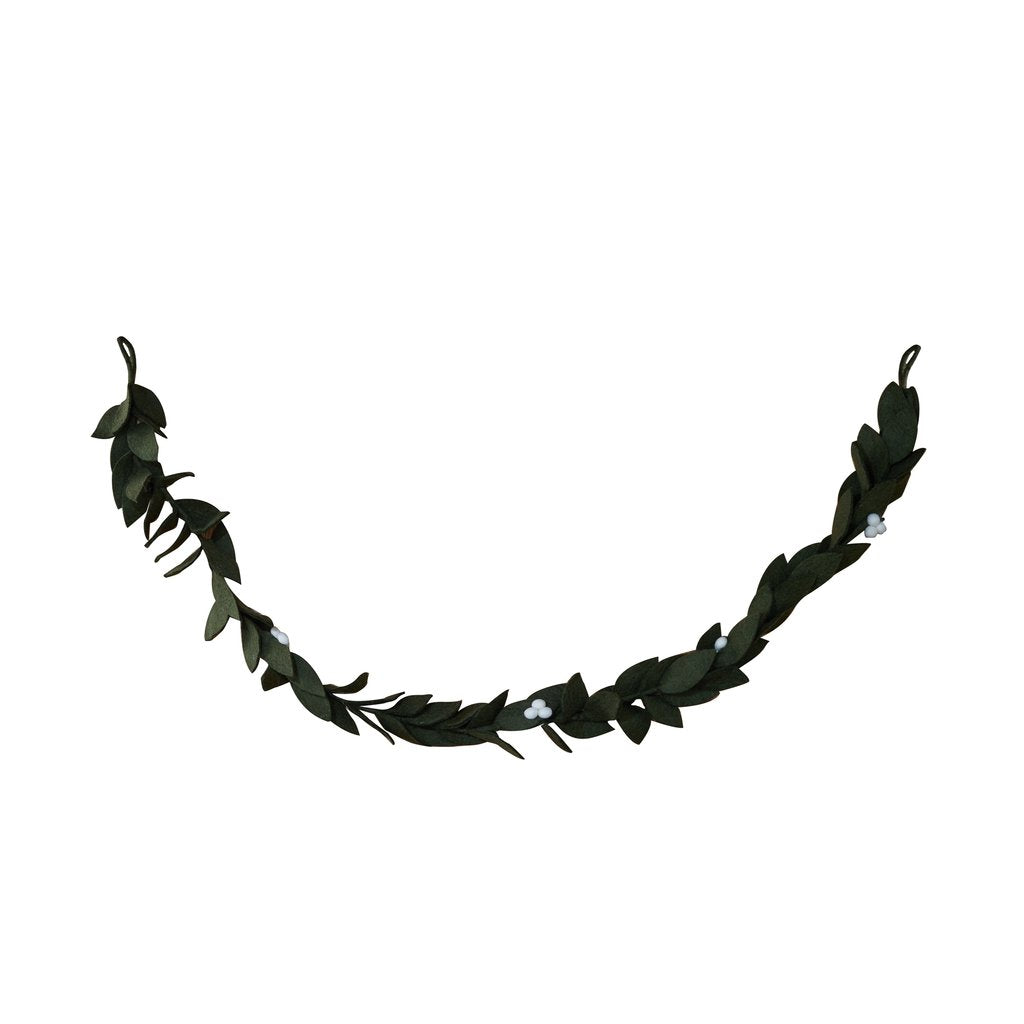 Green Felt Mistloe Garland - Global Goods Partners Fair Trade