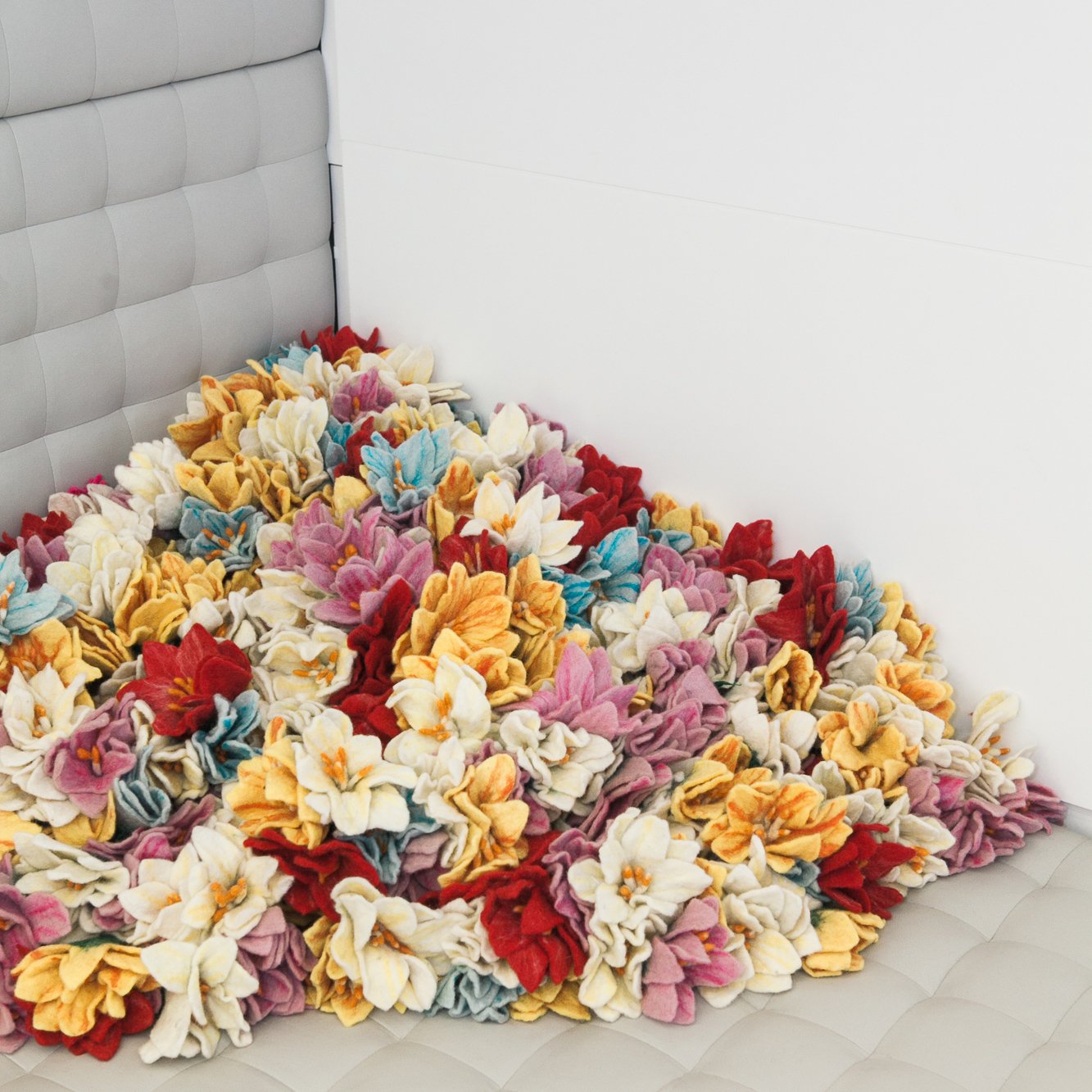 Felt Wildflowers in a pile - fair trade - Global Goods Partners