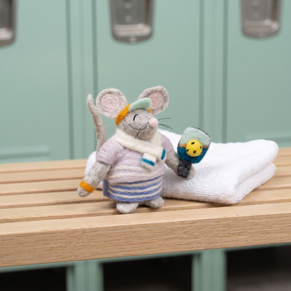 Felt Pickle Ball Mouse Ornament
