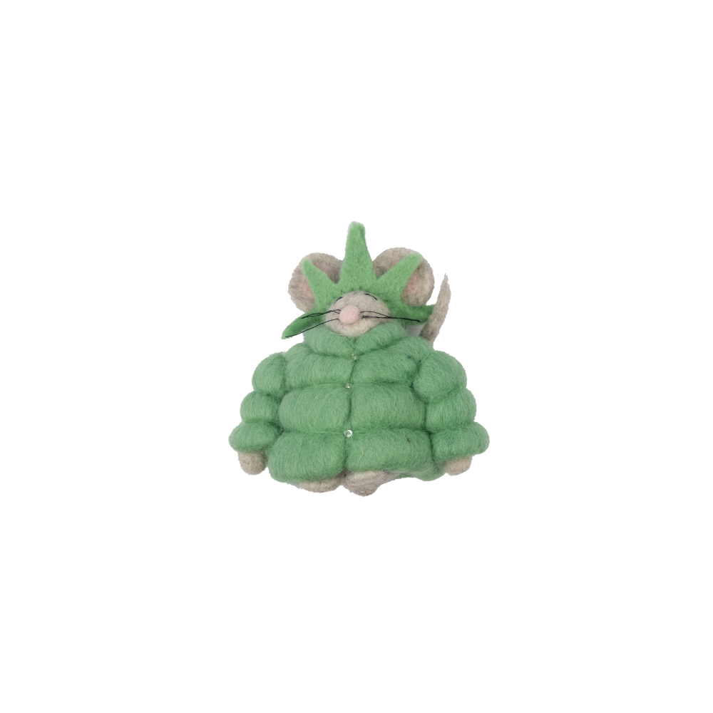 Felt Puffer Coat Statue of Liberty Mouse Ornament
