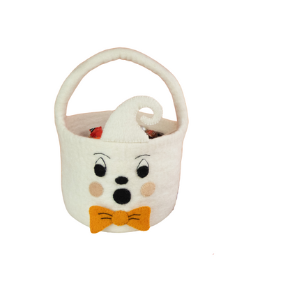 Felt Halloween Bucket Ghost