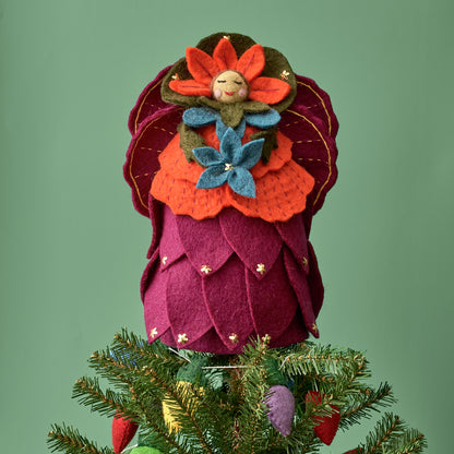 Felt Flower Angel Tree Topper