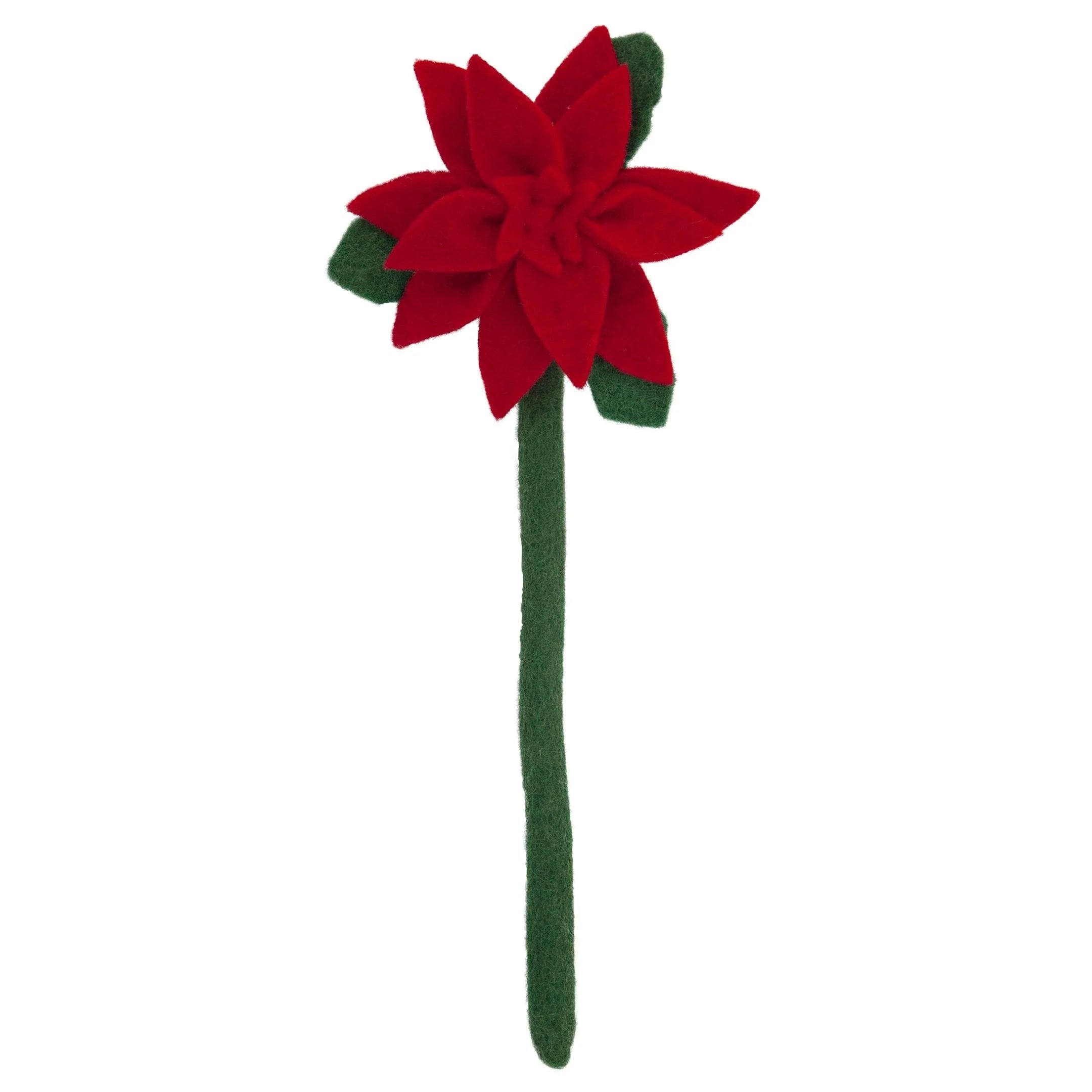 Felt Poinsettia Wand