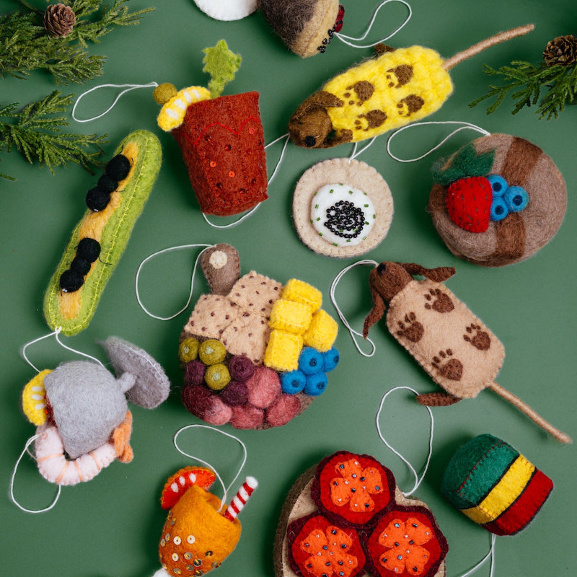 Felt Pancake Ornament