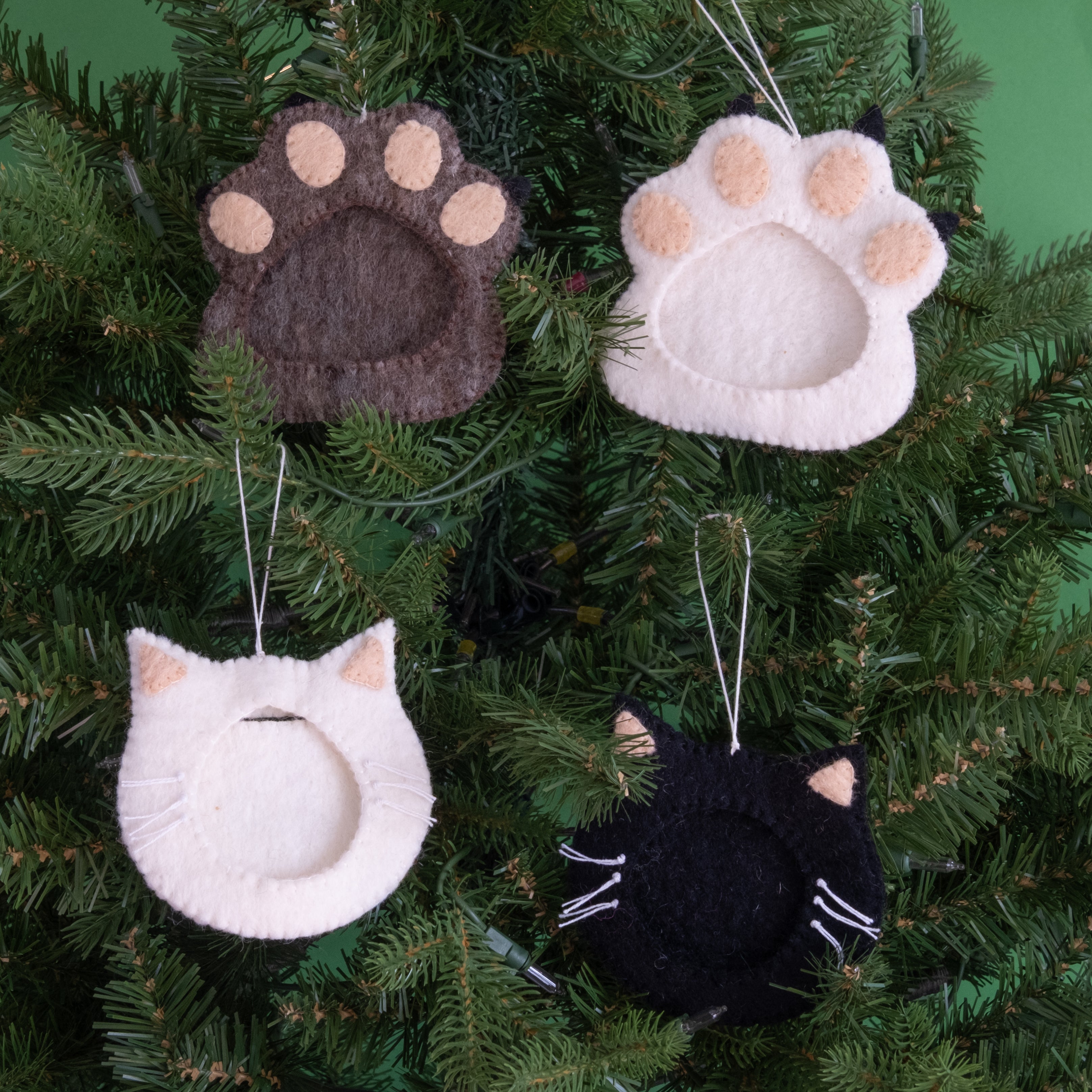 Felt Cat Frame Ornament