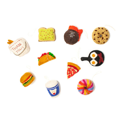 Felt Food Ornaments - set of 10