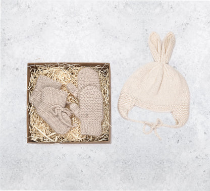 Alpaca Bunny Baby Booties