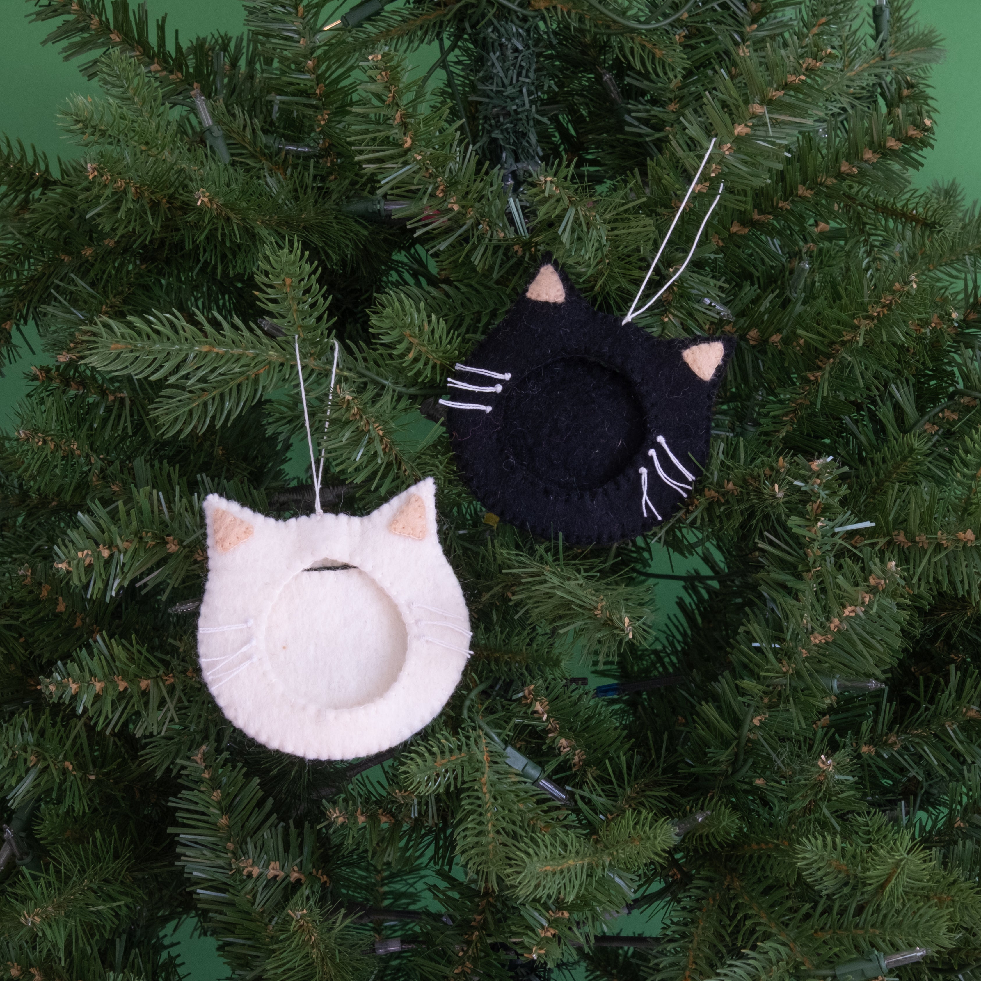 Felt Cat Frame Ornament