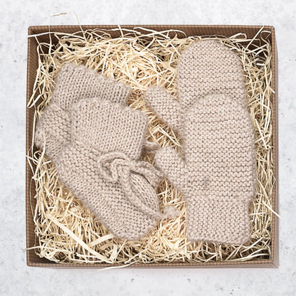 Alpaca Bunny Baby Mittens
