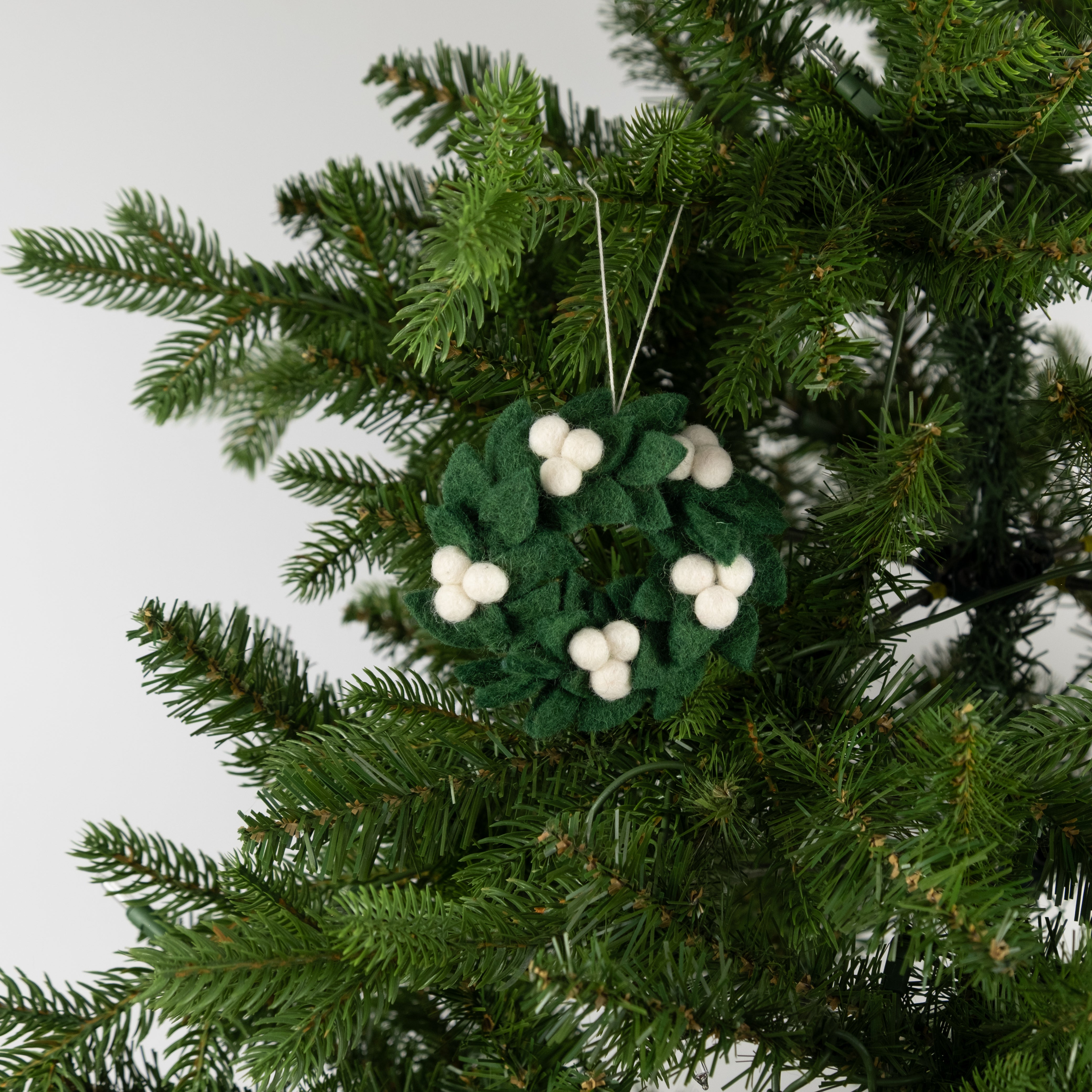 Felt Mini Wreath Ornament