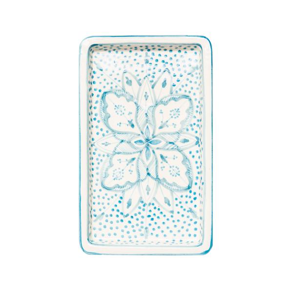 SAMPLE SALE: Rectangle Ceramic Floral Plate