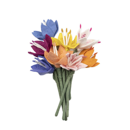 Felt Stargazer Lily Flower