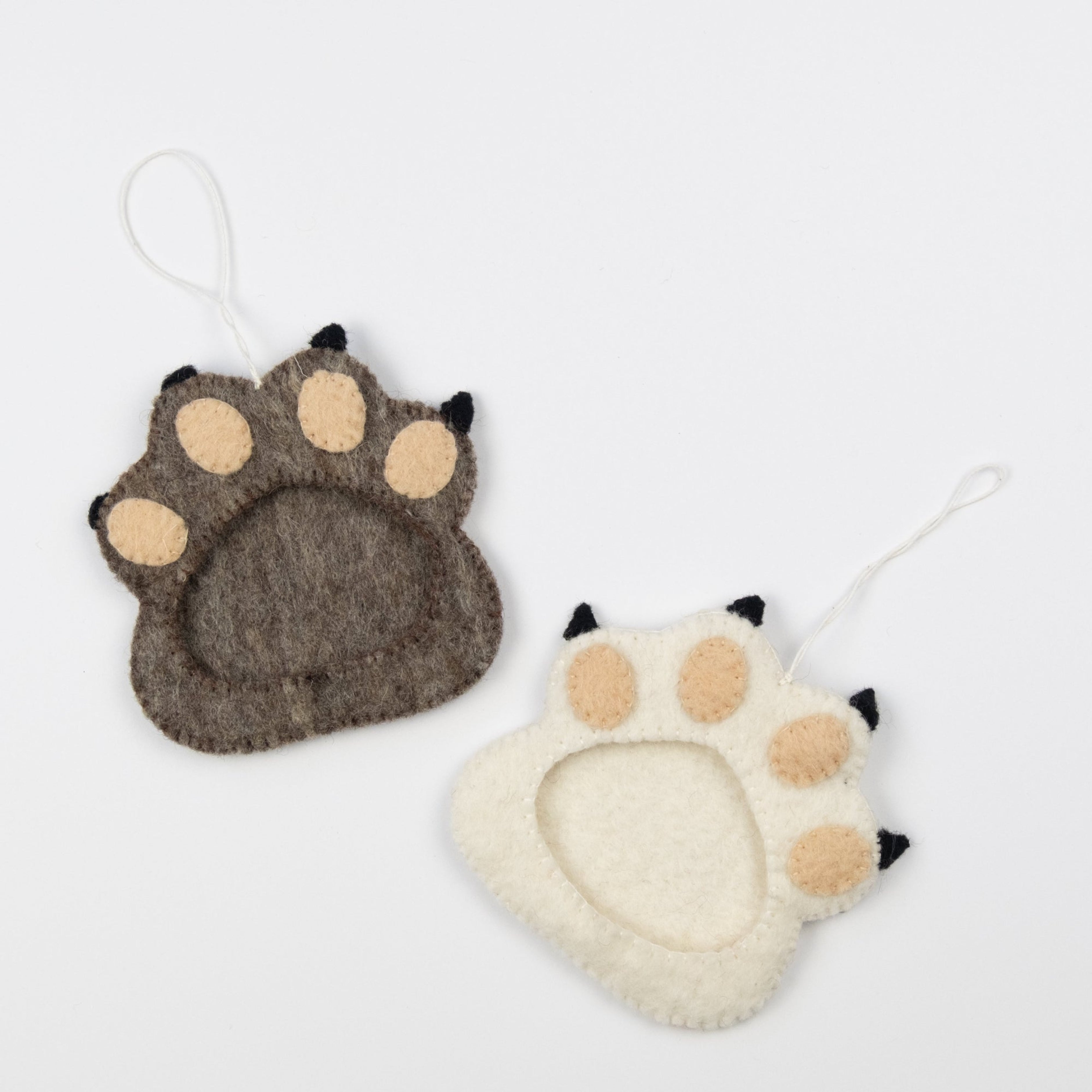 Felt Paw Frame Ornament