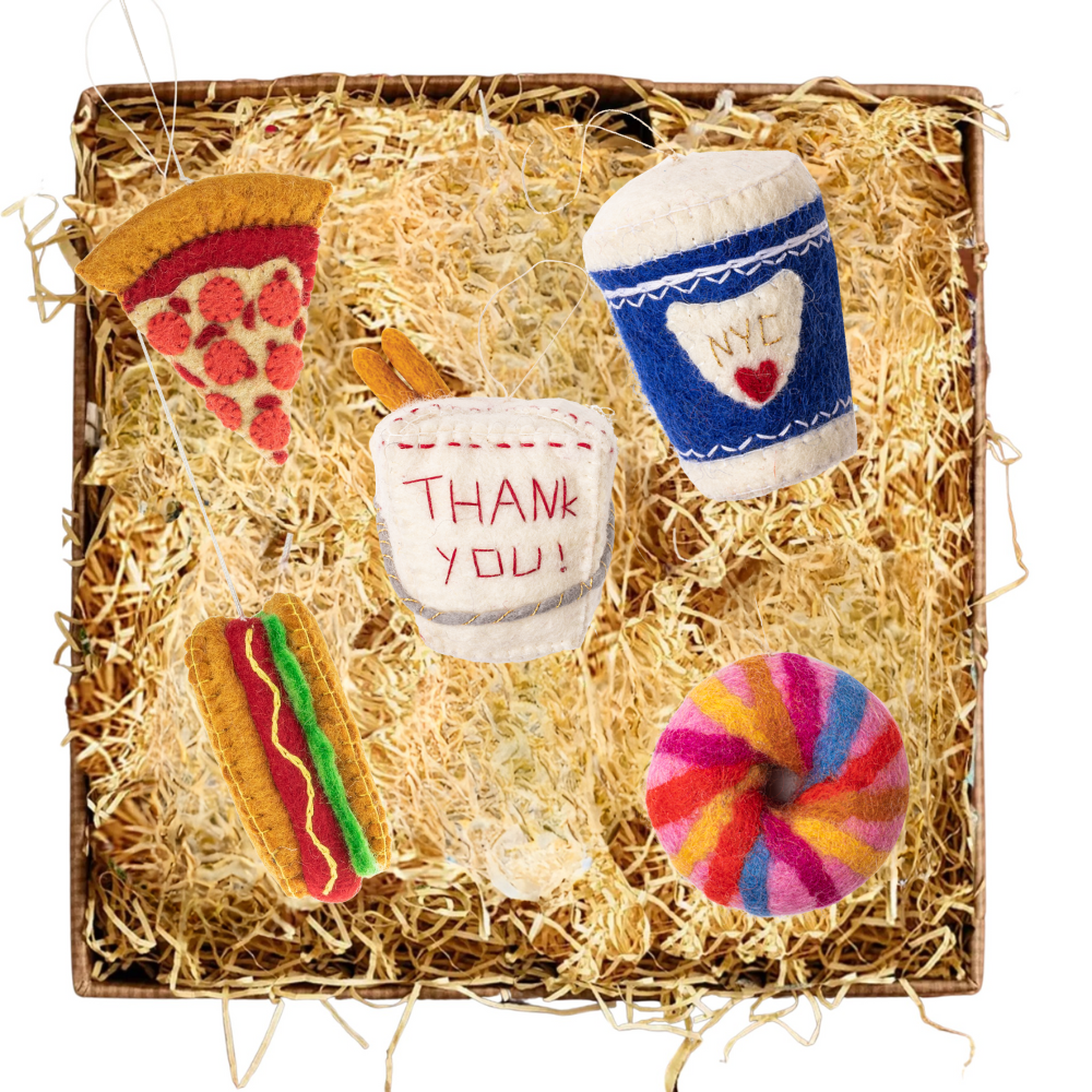 NYC Food Ornament Set