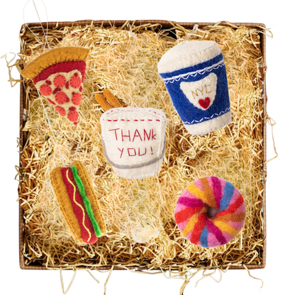 NYC Food Ornament Set