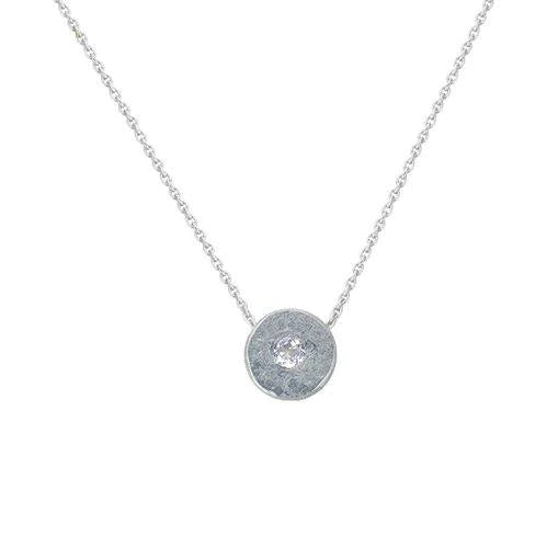 Raw Edge Diamond Necklace