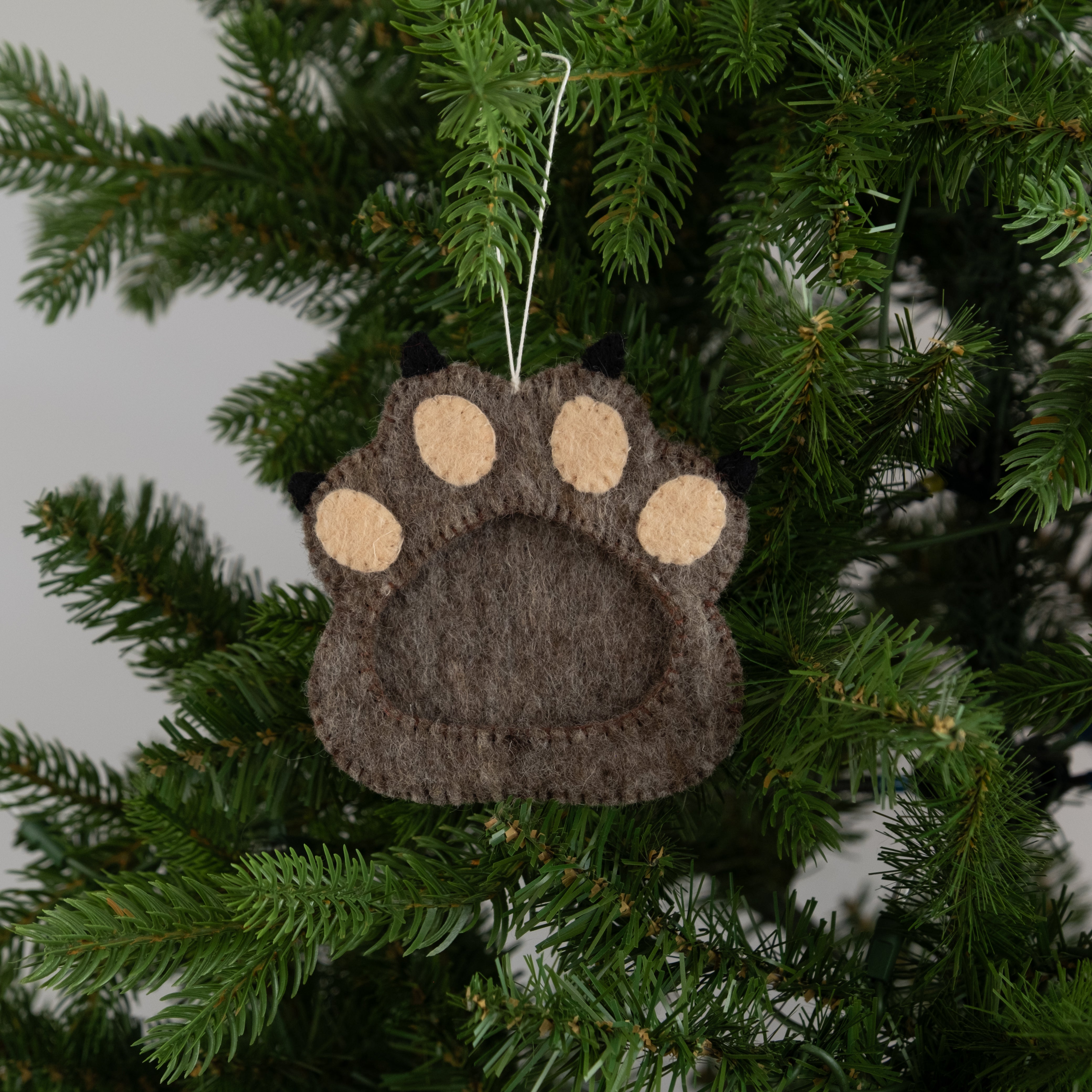 Felt Paw Frame Ornament