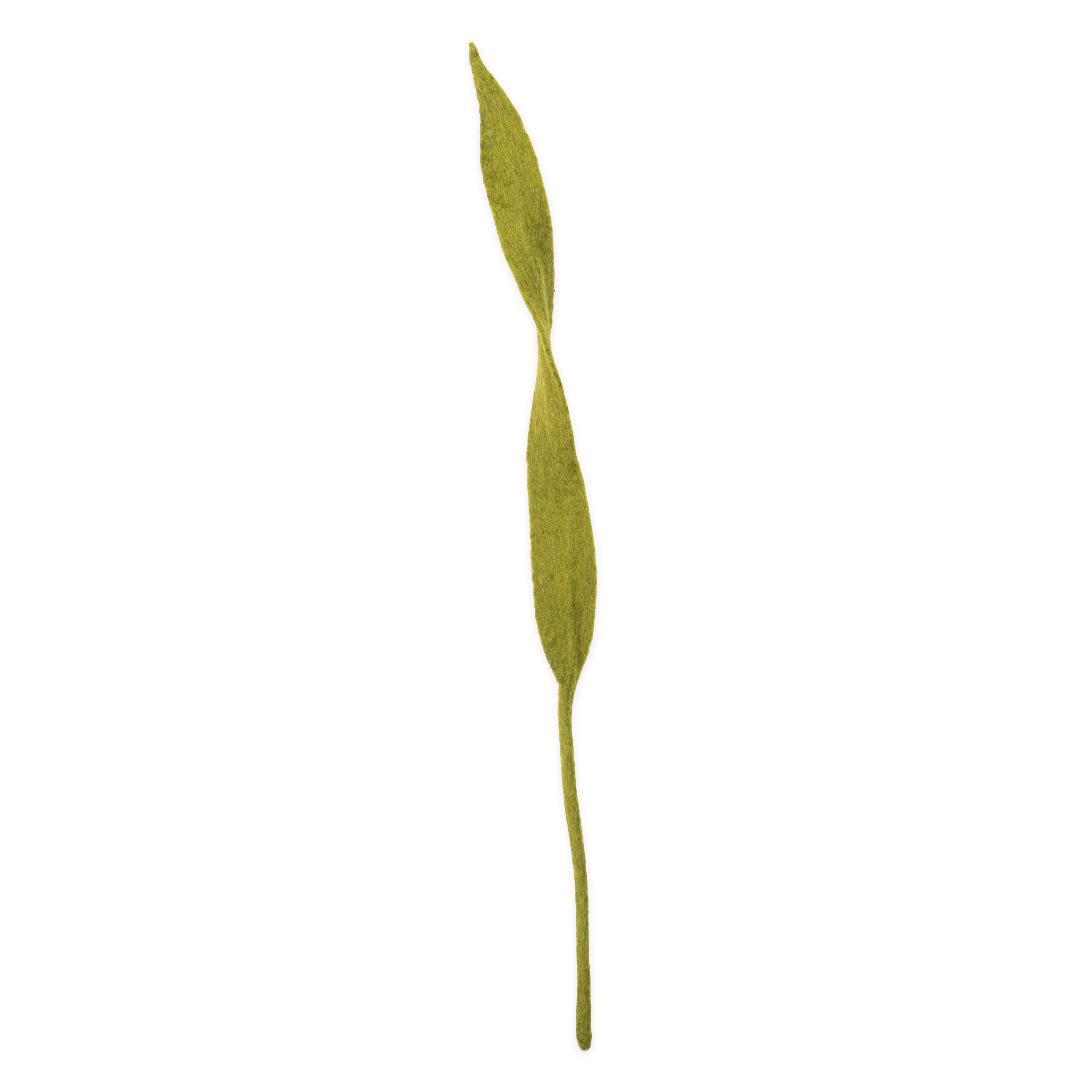 Single green leaf on a white background handmade by women artisans in Nepal | Global Goods Partners