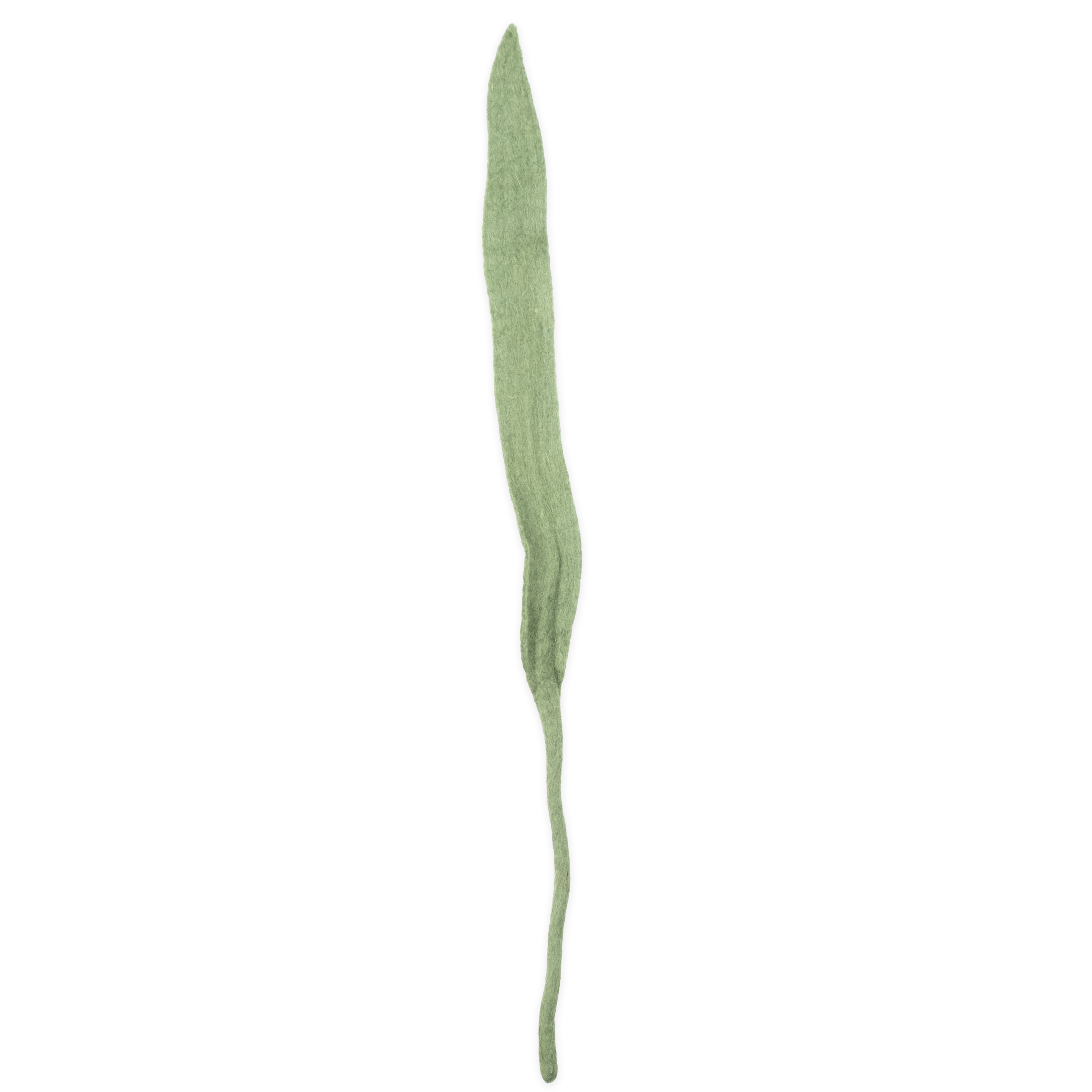 Long green leaf that is handmade by women artisans on a white background | Global Goods Partners
