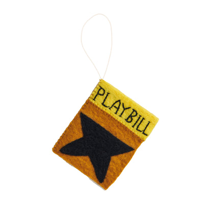 Felt Playbill Ornaments