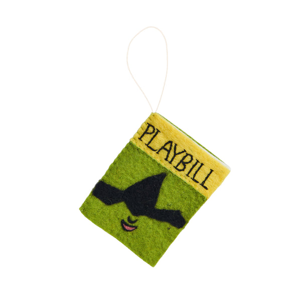 Felt Playbill Ornaments