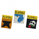 Felt Playbill Ornaments