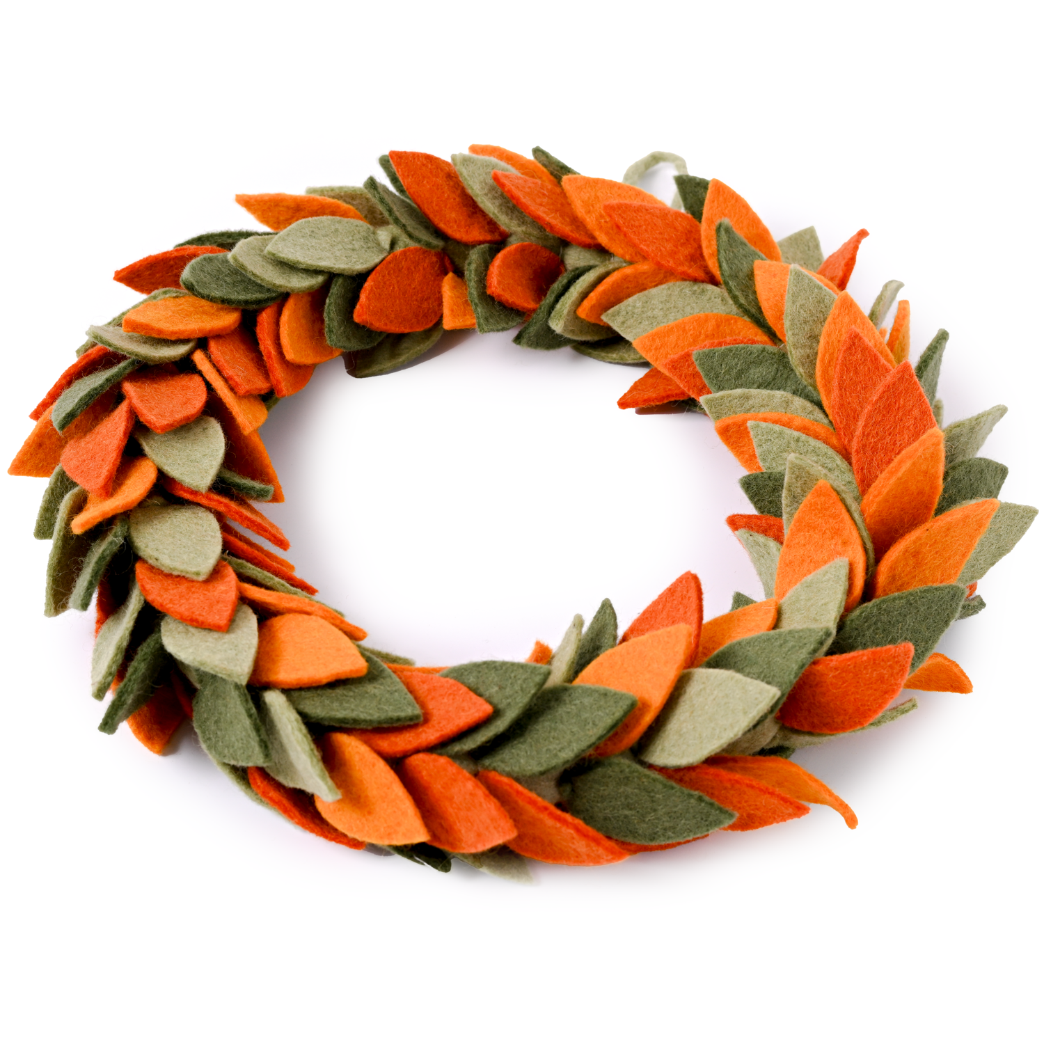 Felt Fall Foliage Wreath