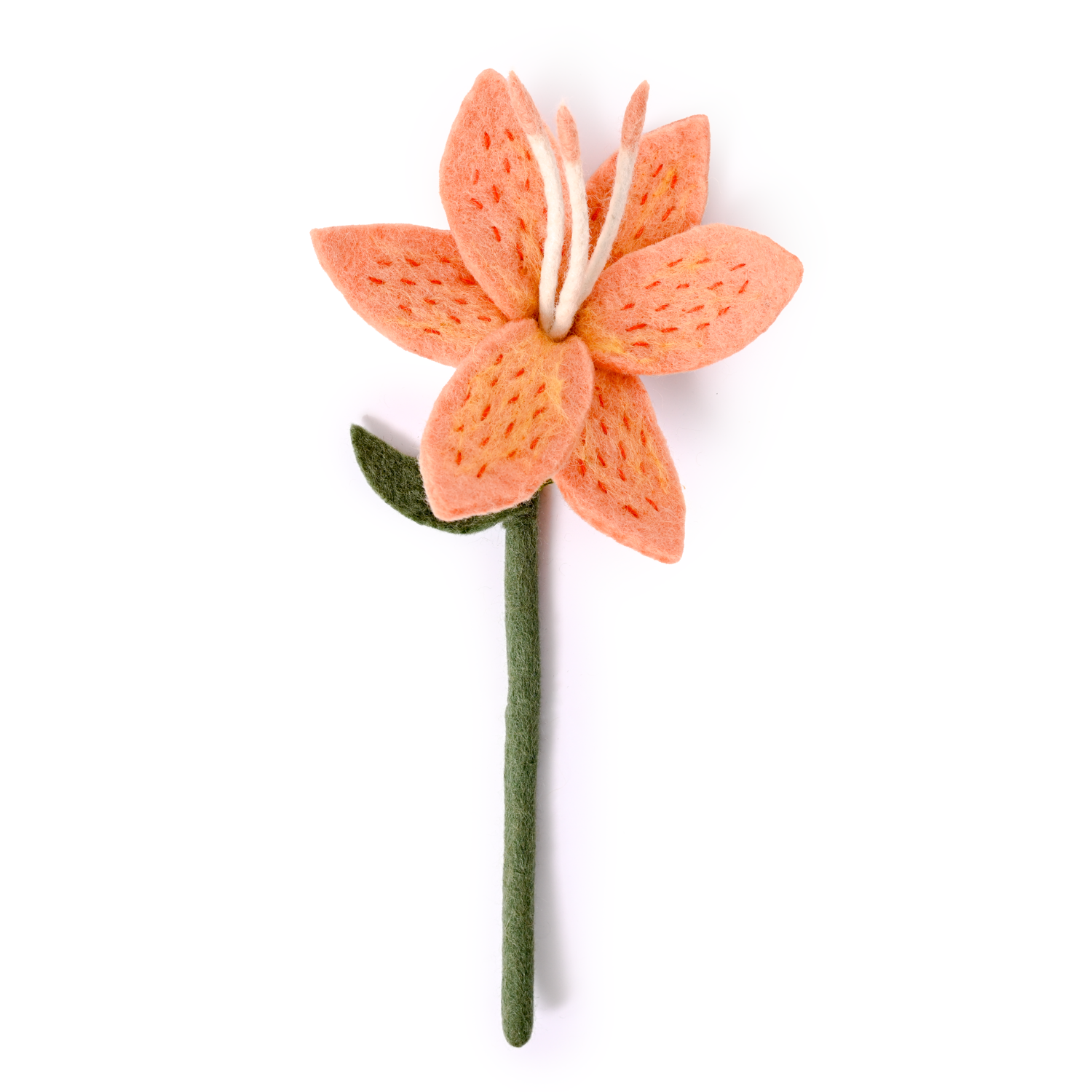 Felt Stargazer Lily Flower