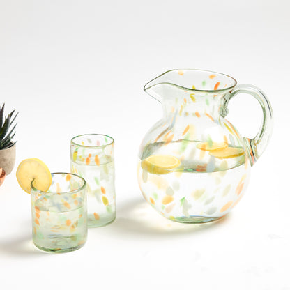 Confetti Barriga Glass Pitcher