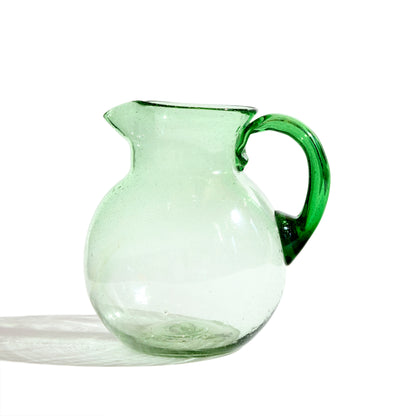 Verde Barriga Glass Pitcher