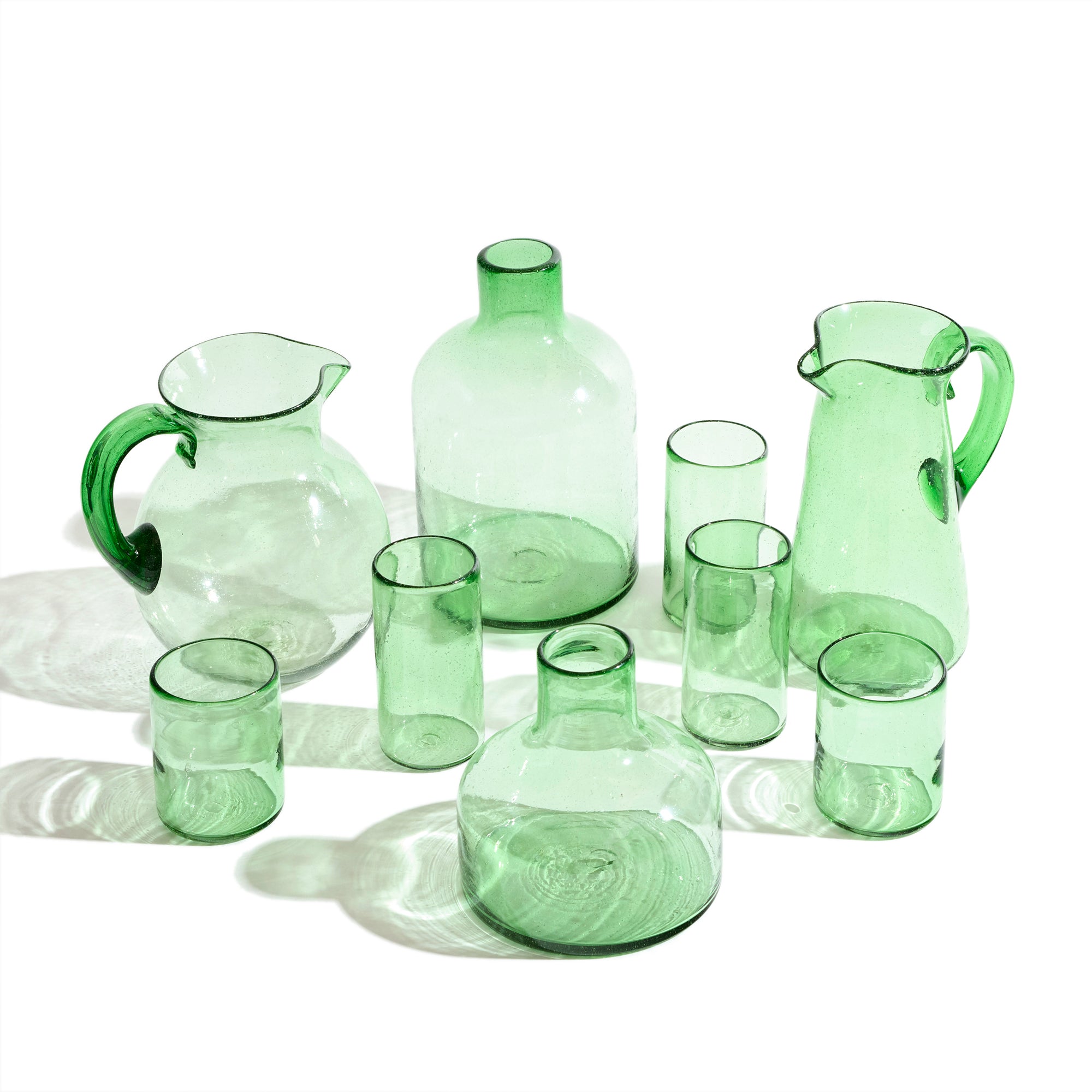 Verde Short Glass Vase