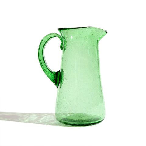 Verde Amiga Glass Pitcher