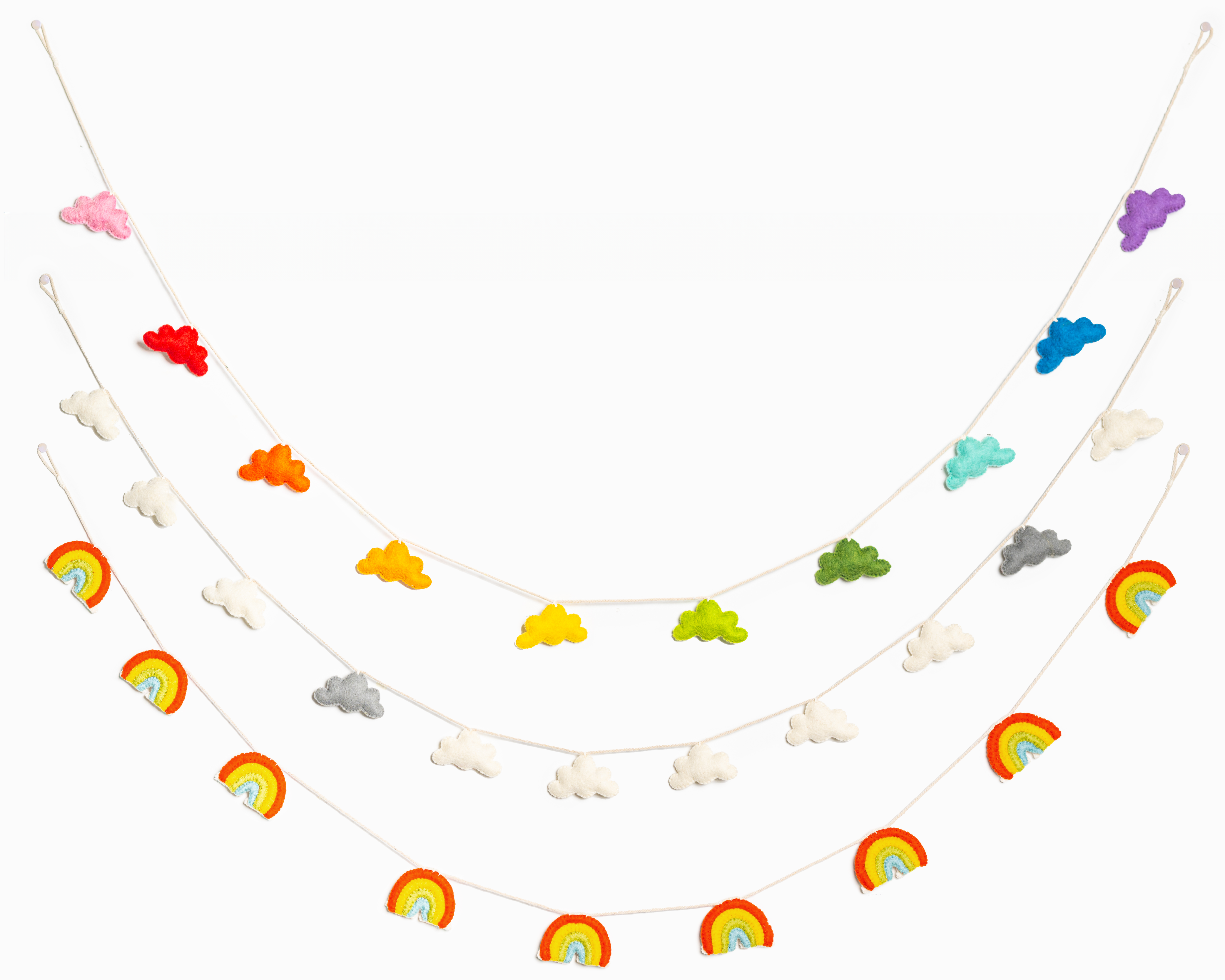 Felt Rainbow Garland