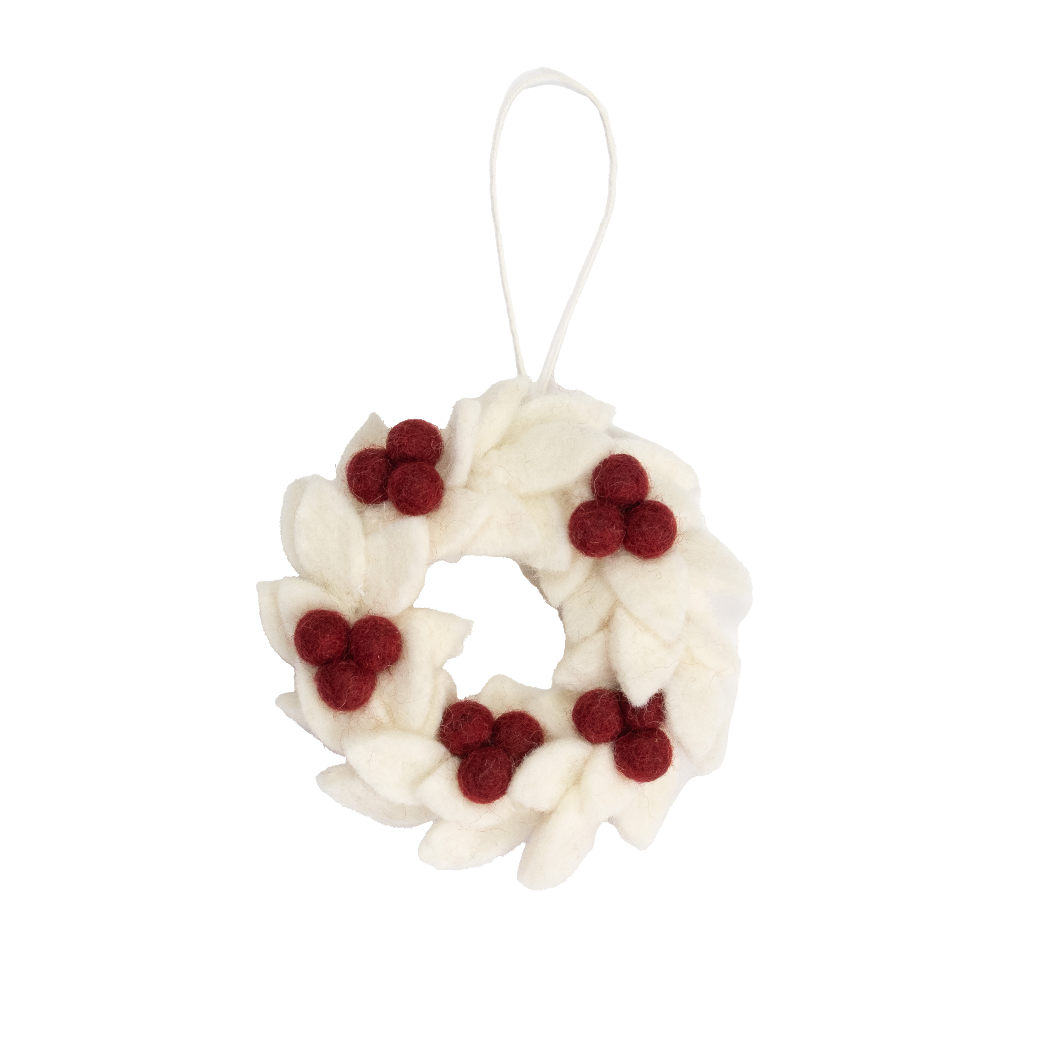 Felt Mini Wreath Ornament
