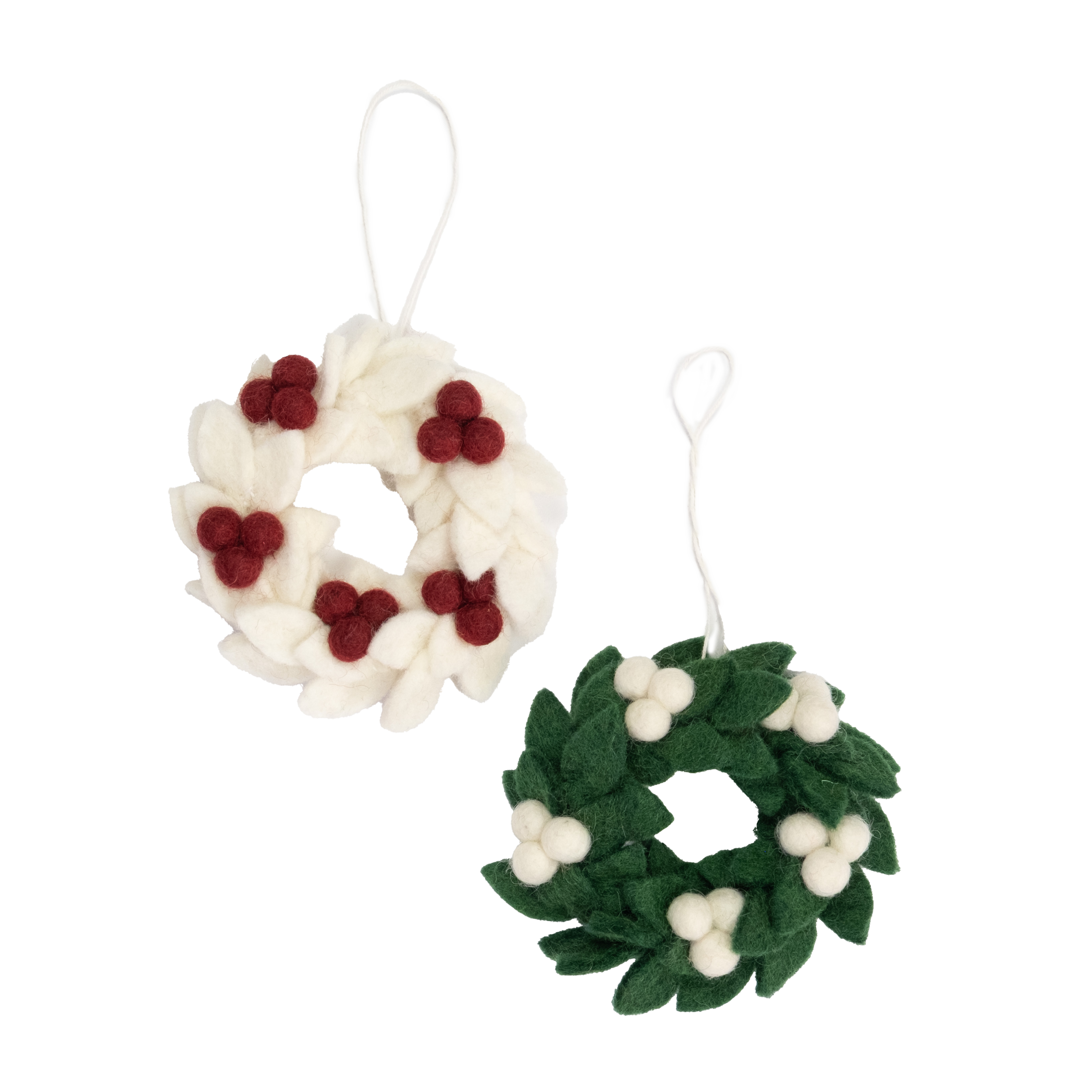 Felt Mini Wreath Ornament