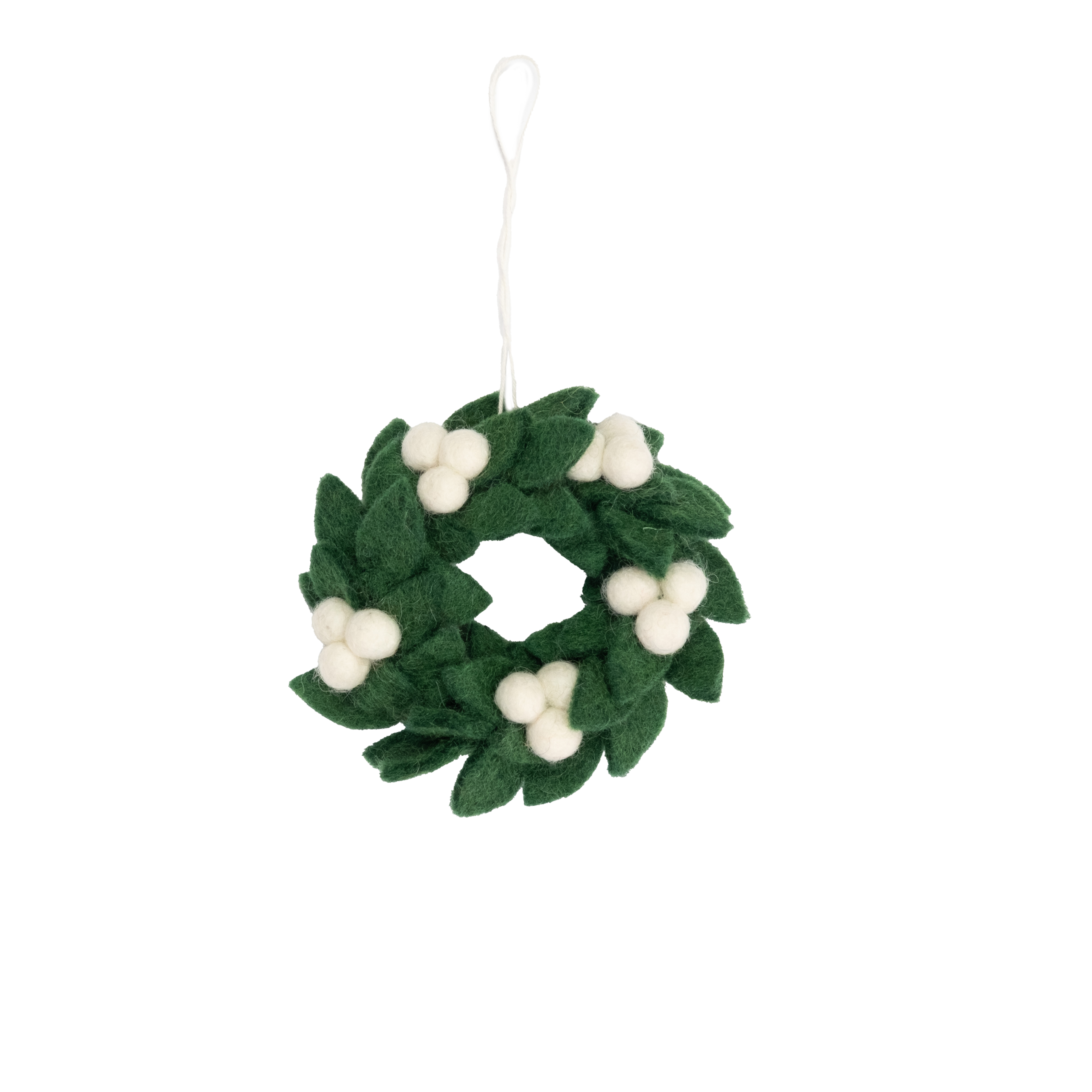 Felt Mini Wreath Ornament