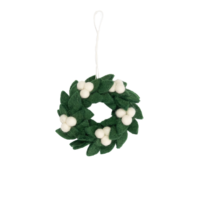 Felt Mini Wreath Ornament