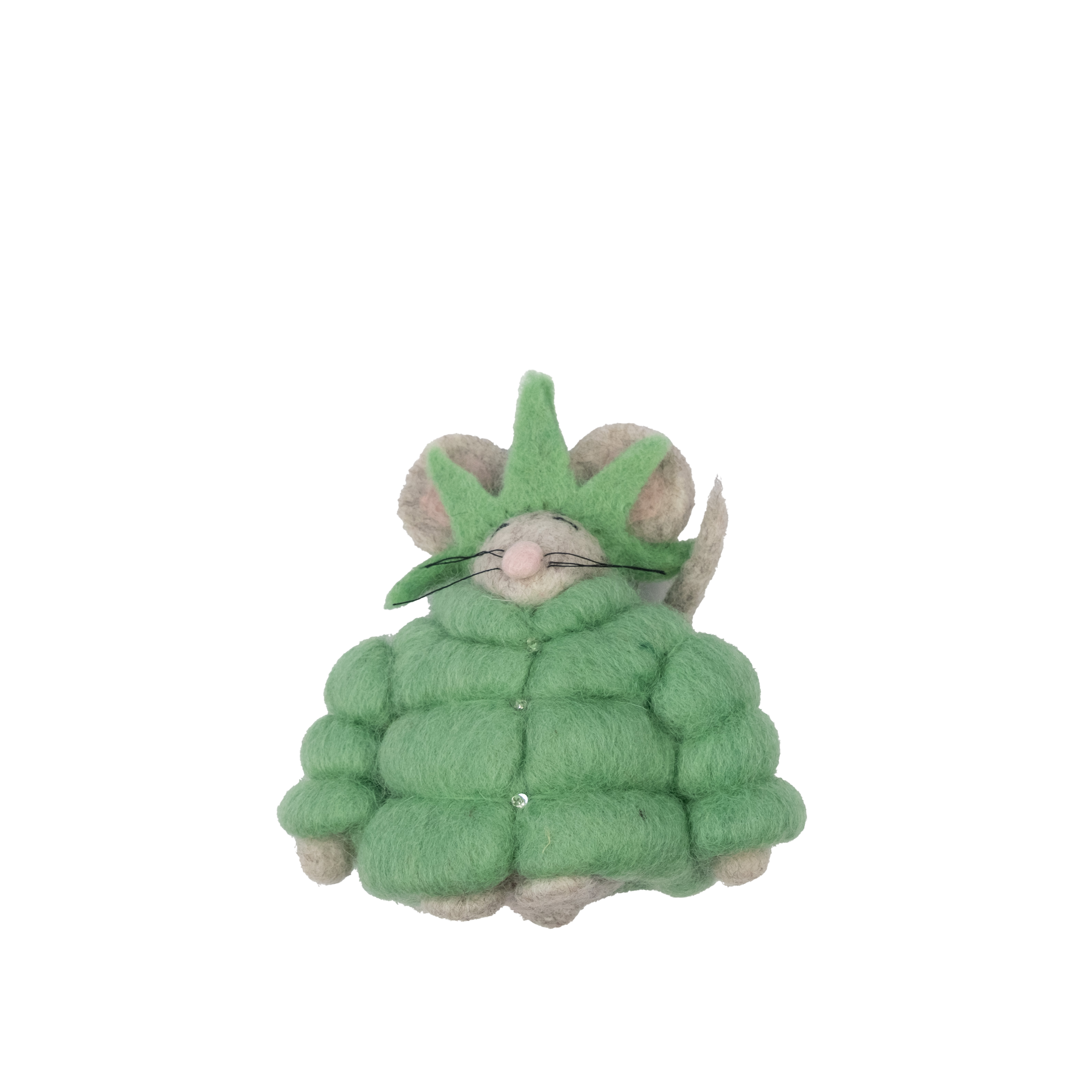 Felt Puffer Coat Statue of Liberty Mouse Ornament