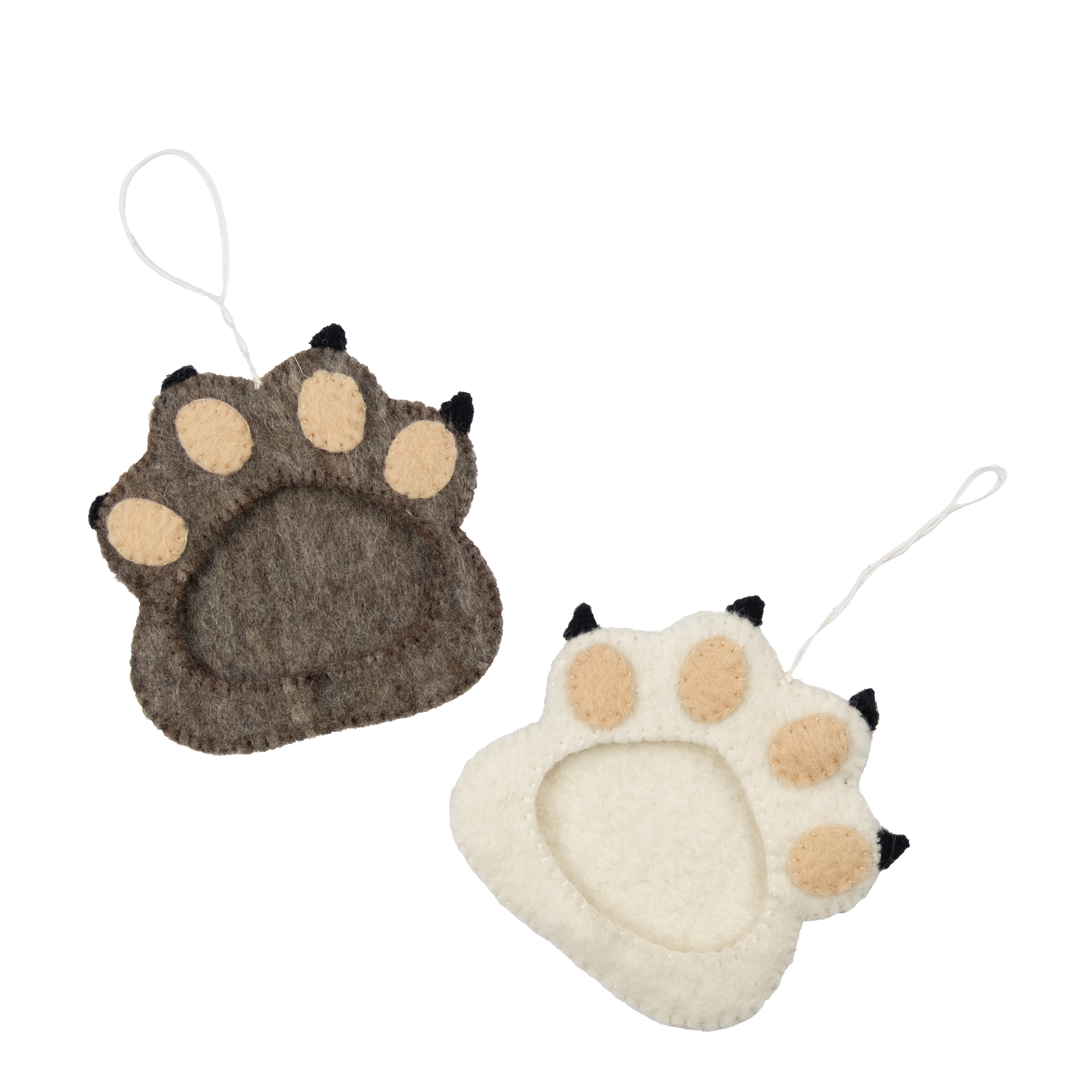 Felt Paw Frame Ornament