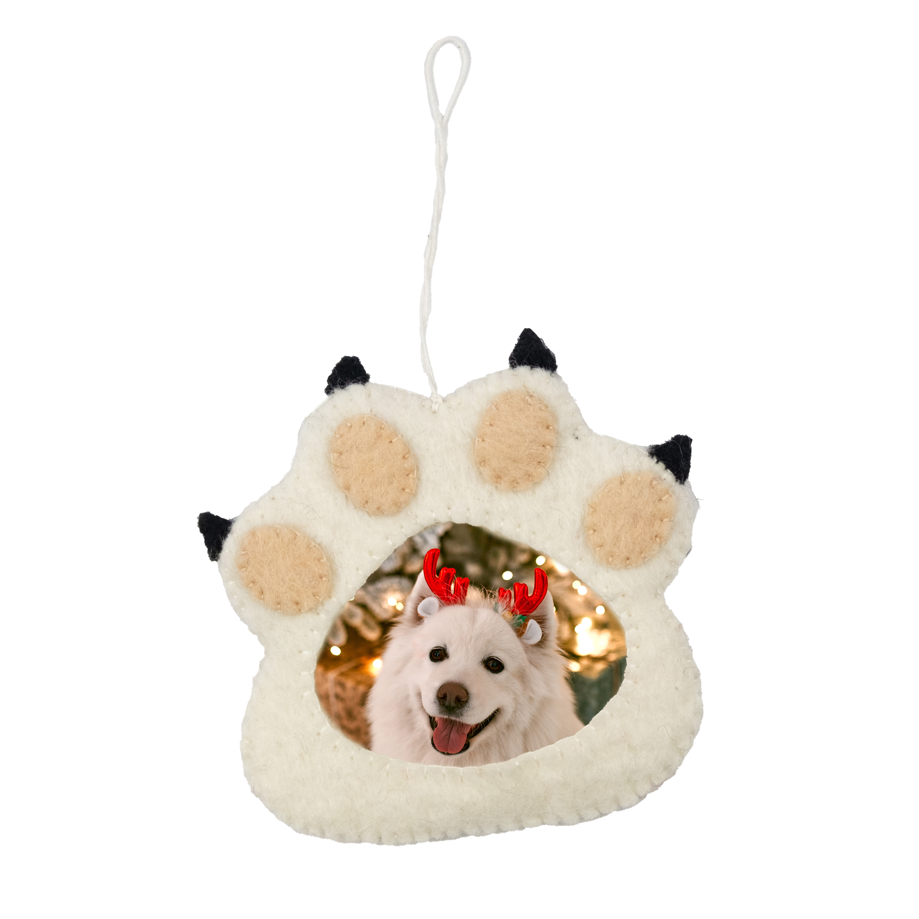 Felt Paw Frame Ornament