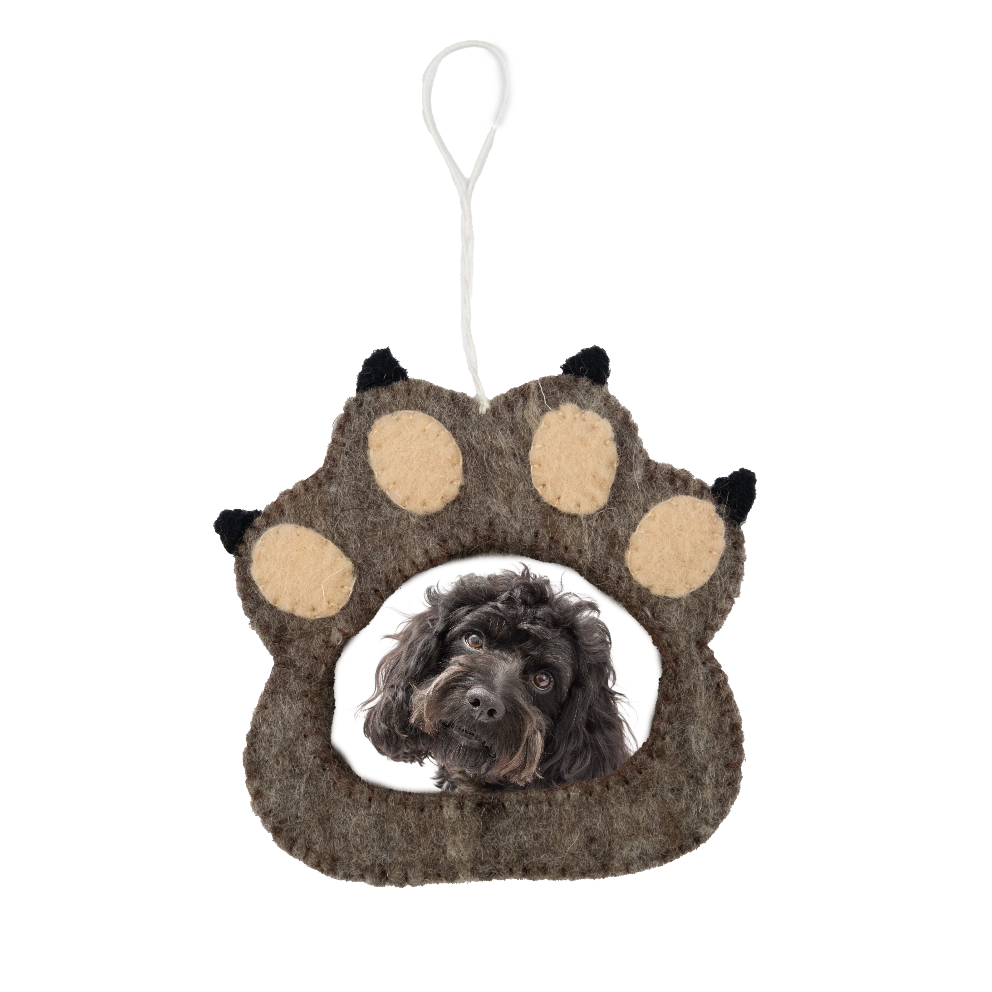 Felt Paw Frame Ornament