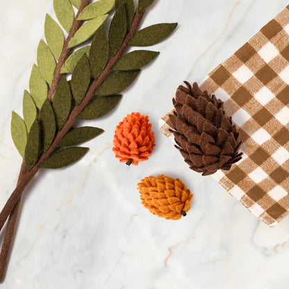 Felt Pinecones, Set of 3