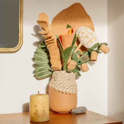Felt Love Letter Stems  in vase lifestyle image | Global Goods Partners