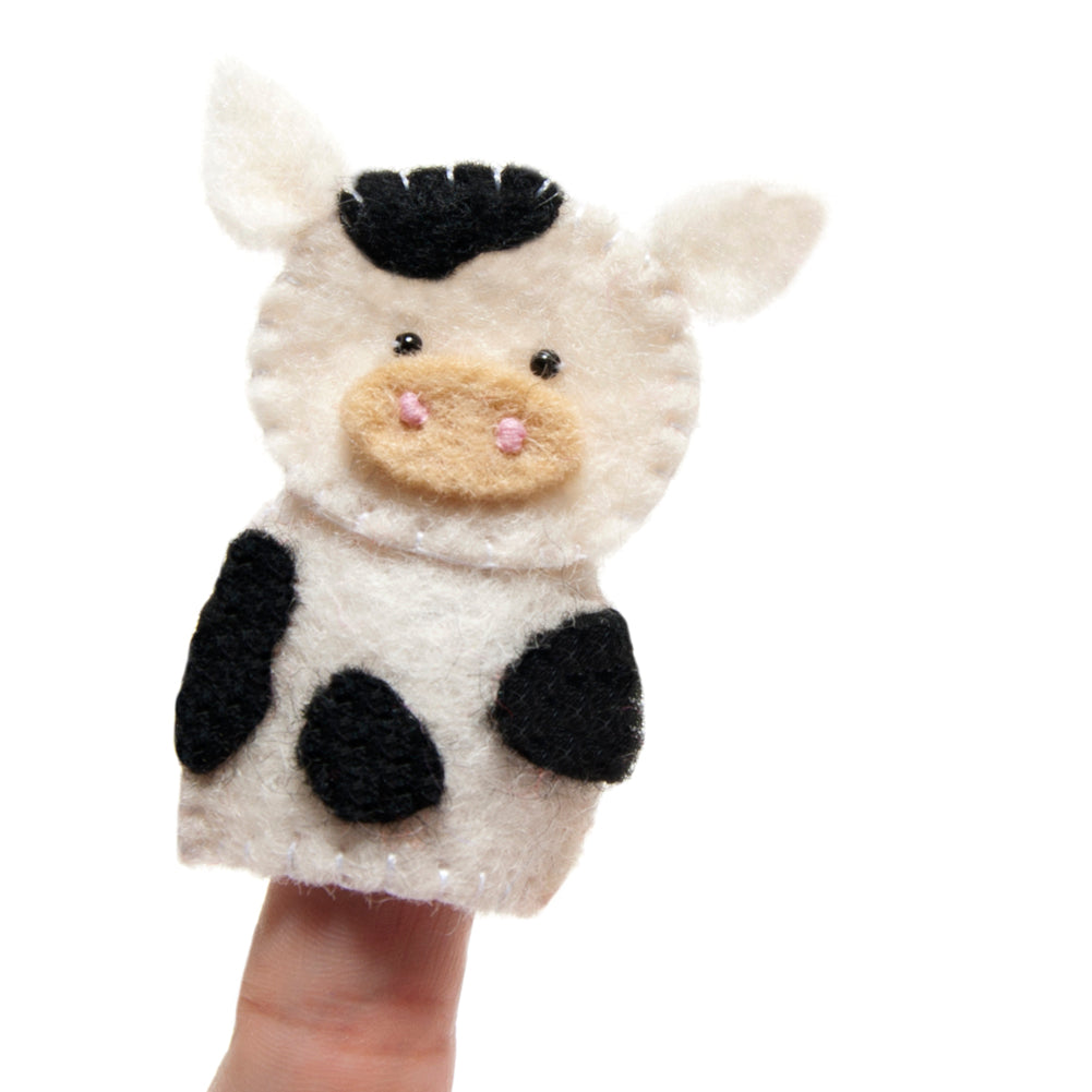 Felt Barnyard Puppet Bag Blue