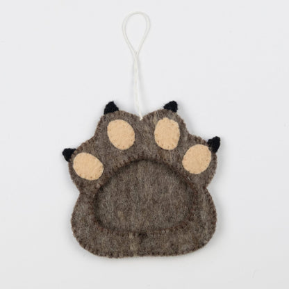 Felt Paw Frame Ornament
