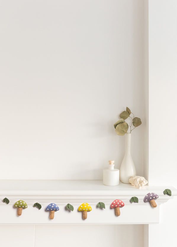 Felt Mushroom Garlands